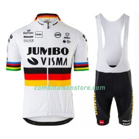 Combinaison Cycliste + Cuissard à Bretelles 2020 Team Jumbo-Visma UCI World Champion N001